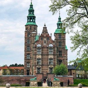 Vista dall'esterno di castello di Rosenborg, a Copenaghen